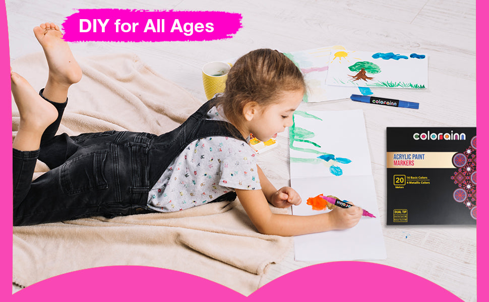 Acrylic Paint Markers : Dual Tip