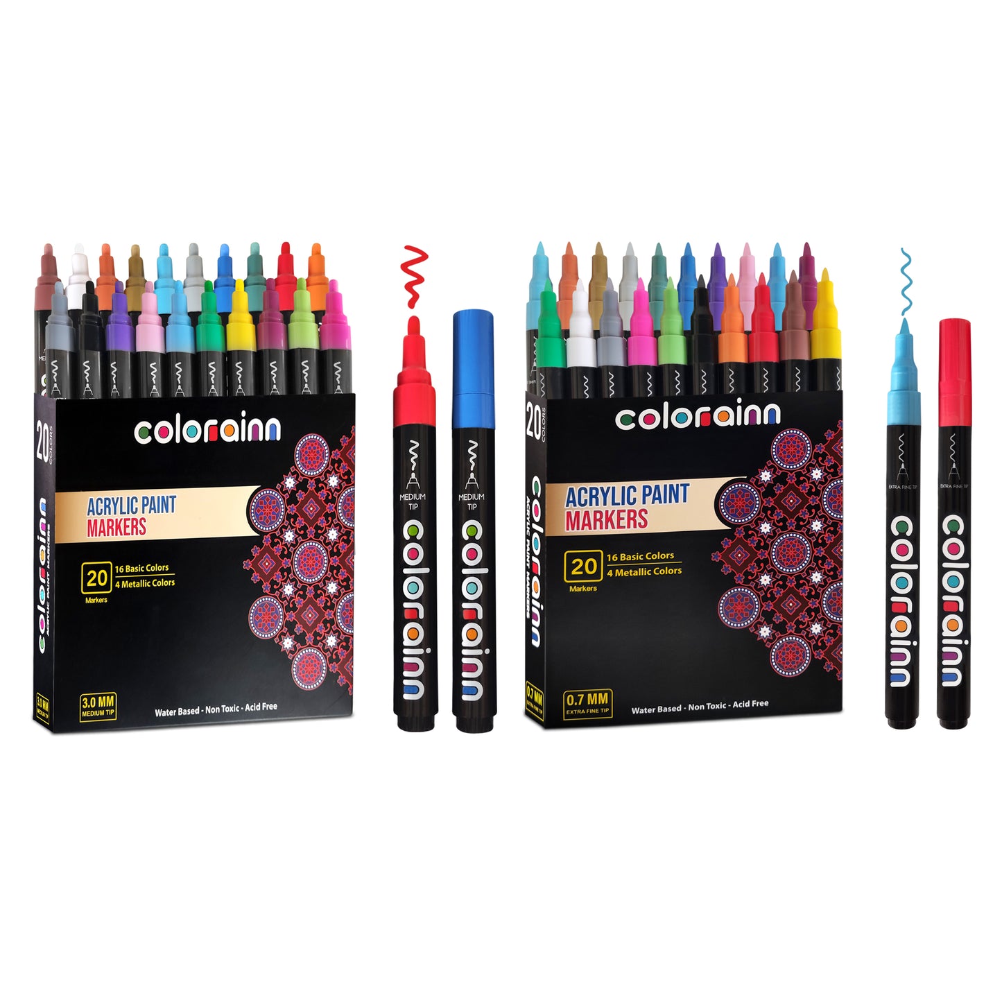 Acrylic Paint Pens: 2 Pack Value Bundle